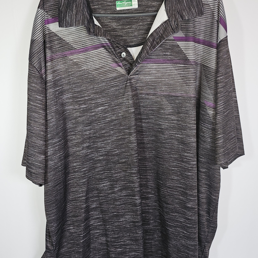 Hogan Black and Gray Performance Polo